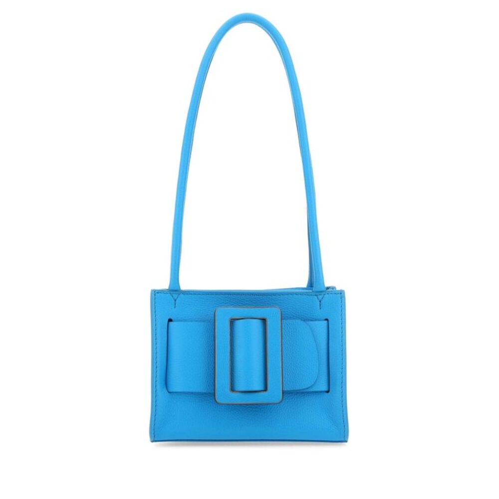 Boyy Women Light Blue Leather Bobby 18 Soft Shoulder Bag